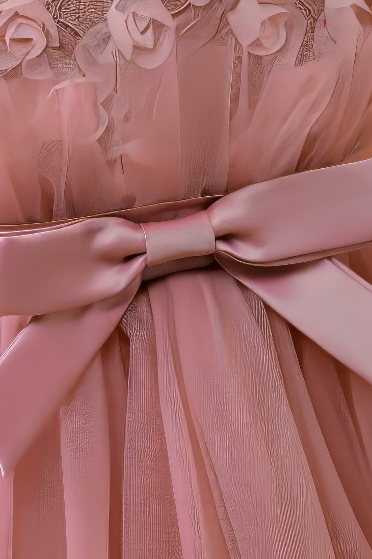 Robe Princesse Rose Fille Longue et Ample – Aurore
