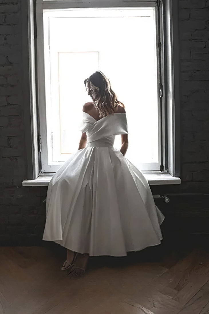 Robe de Mariée Épaule Dénudée Princesse – Aurora