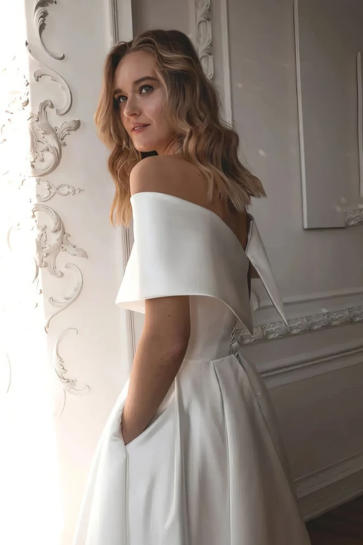 Robe de Mariée Épaule Dénudée Princesse – Aurora