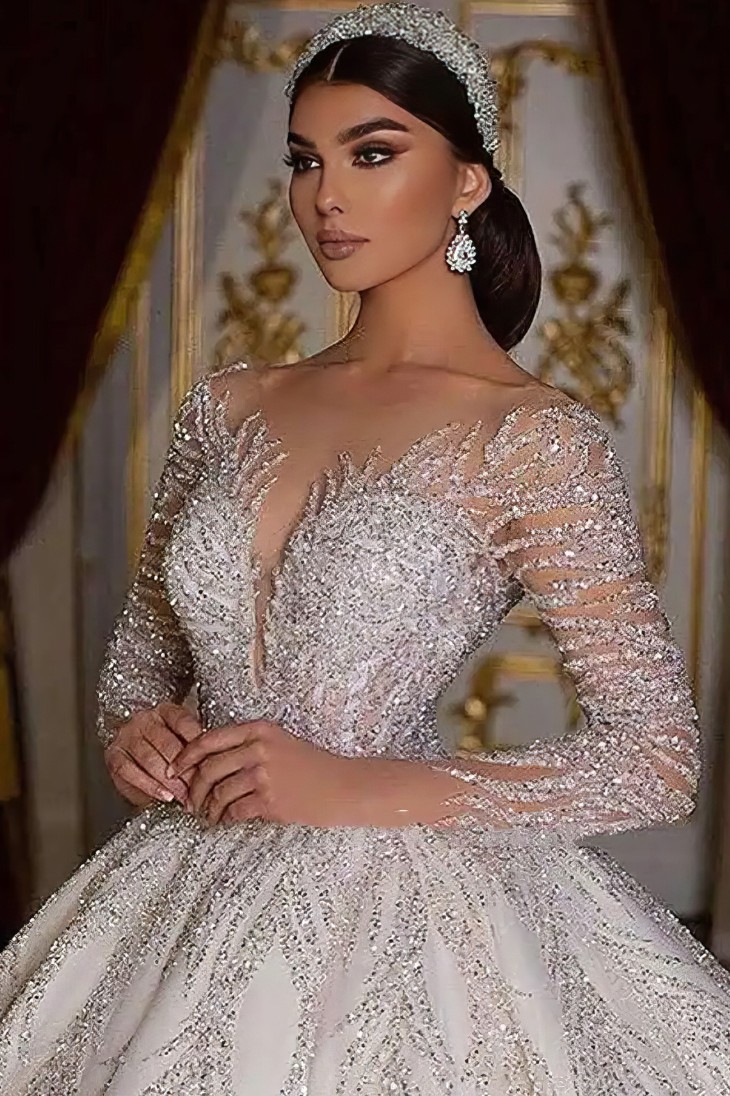 Robe de Mariée Princesse Branches Scintillantes – Étincelle