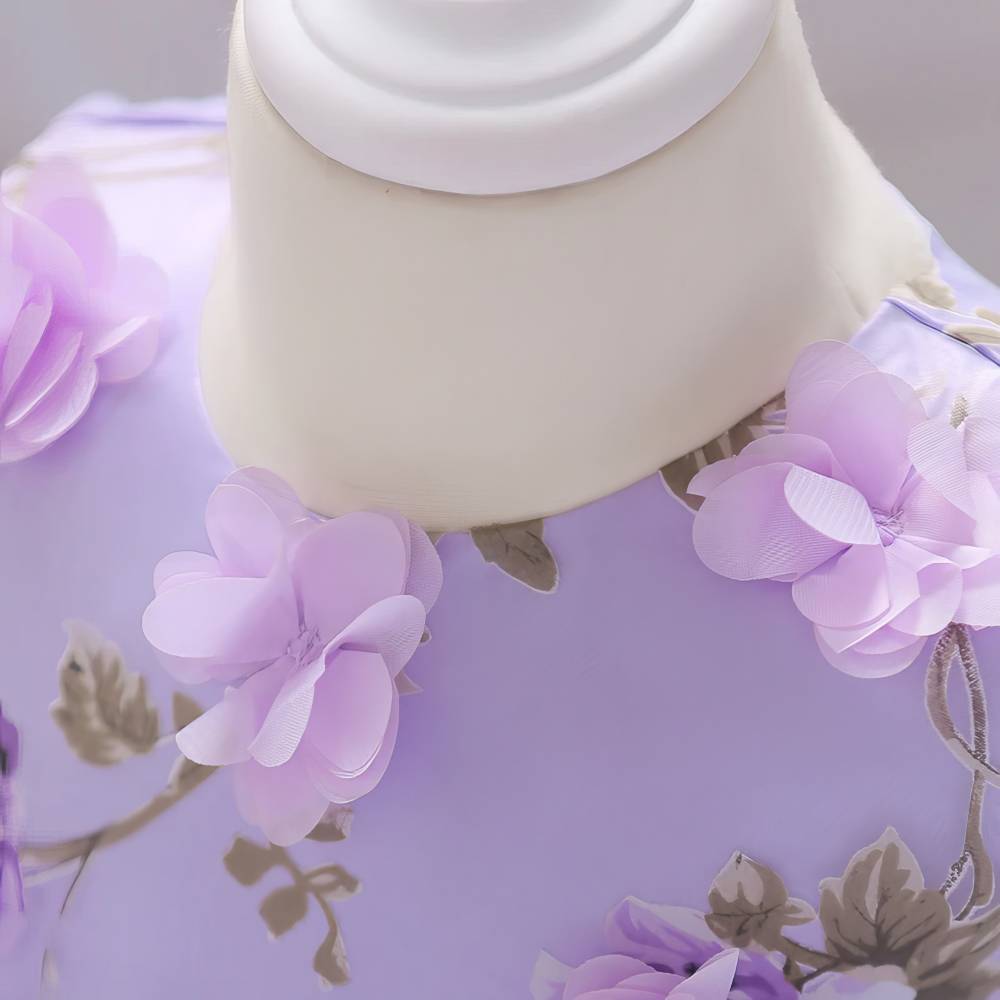 Robe Princesse Bébé Fille Fleurie – Dahlia