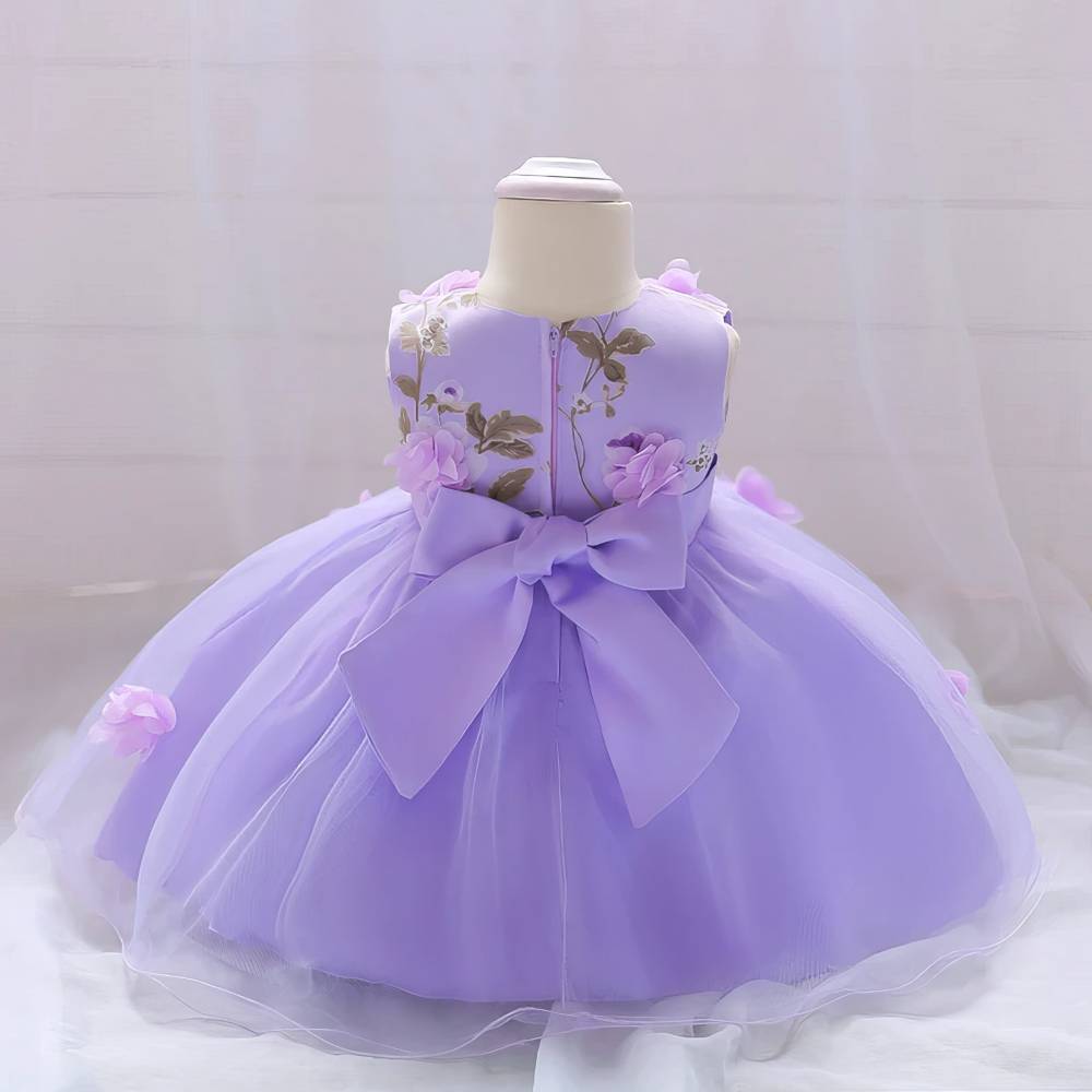 Robe Princesse Bébé Fille Fleurie – Dahlia