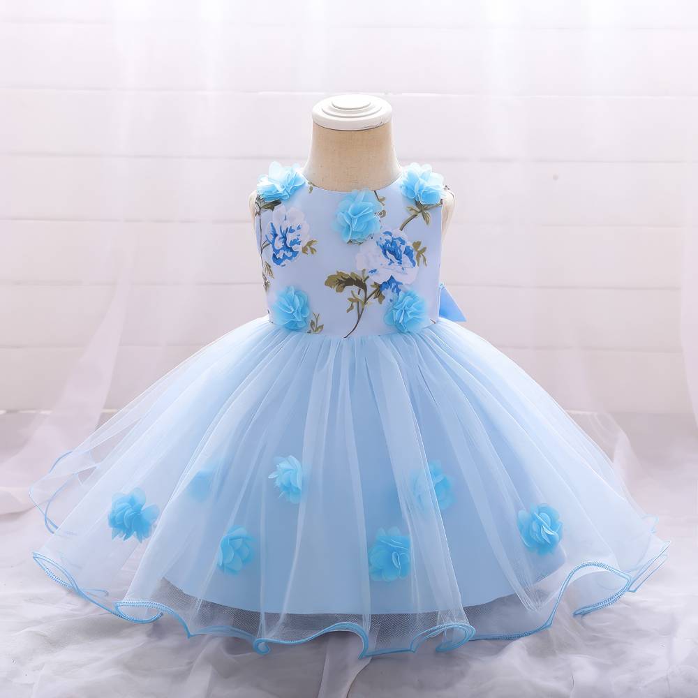 Robe Princesse Bébé Fille Fleurie – Dahlia