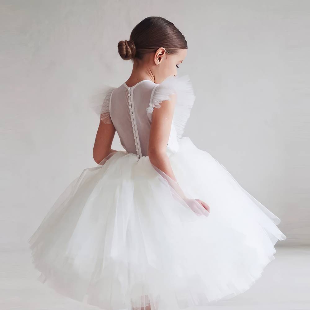 Robe Princesse Blanche Bébé Fille – Neige