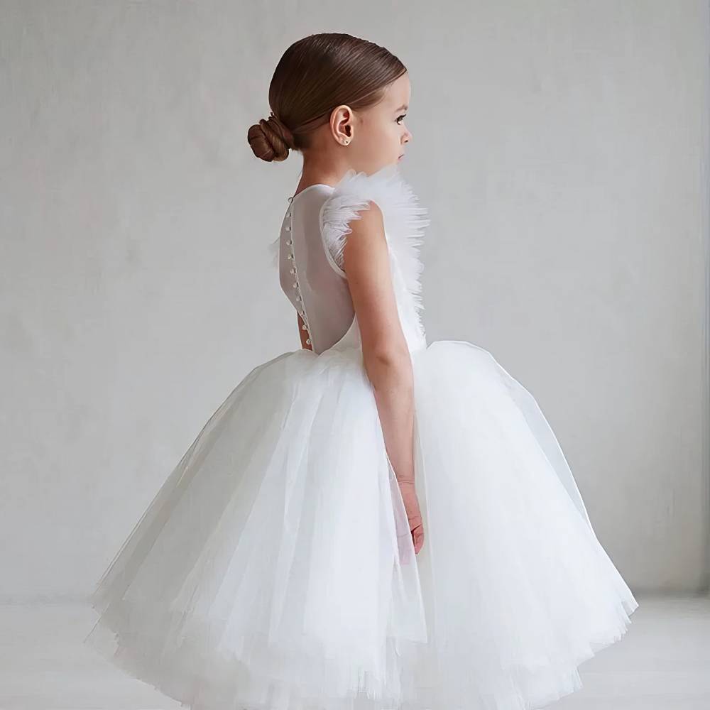 Robe Princesse Blanche Bébé Fille – Neige