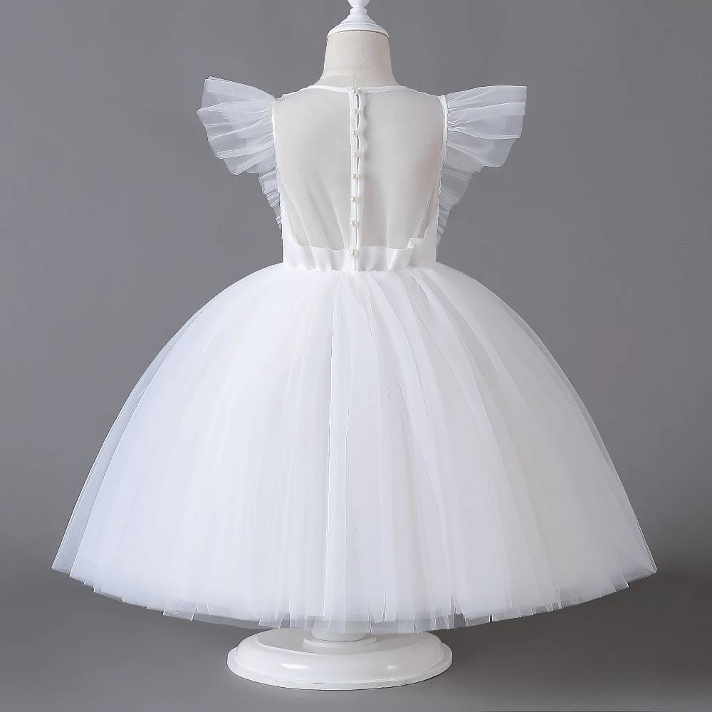 Robe Princesse Blanche Bébé Fille – Neige