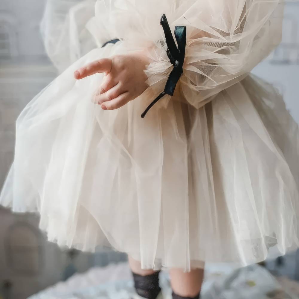 Robe Princesse Blanche Fille Cérémonie – Céline