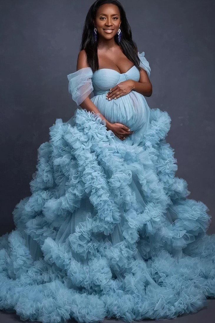 Robe Princesse Bleue Femme Enceinte – Gaïa