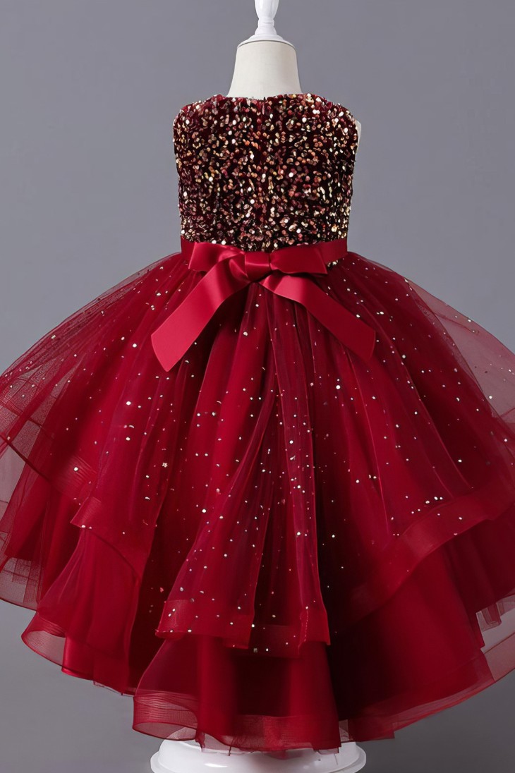 Robe Princesse Fille Paillette Fantaisie – Luna