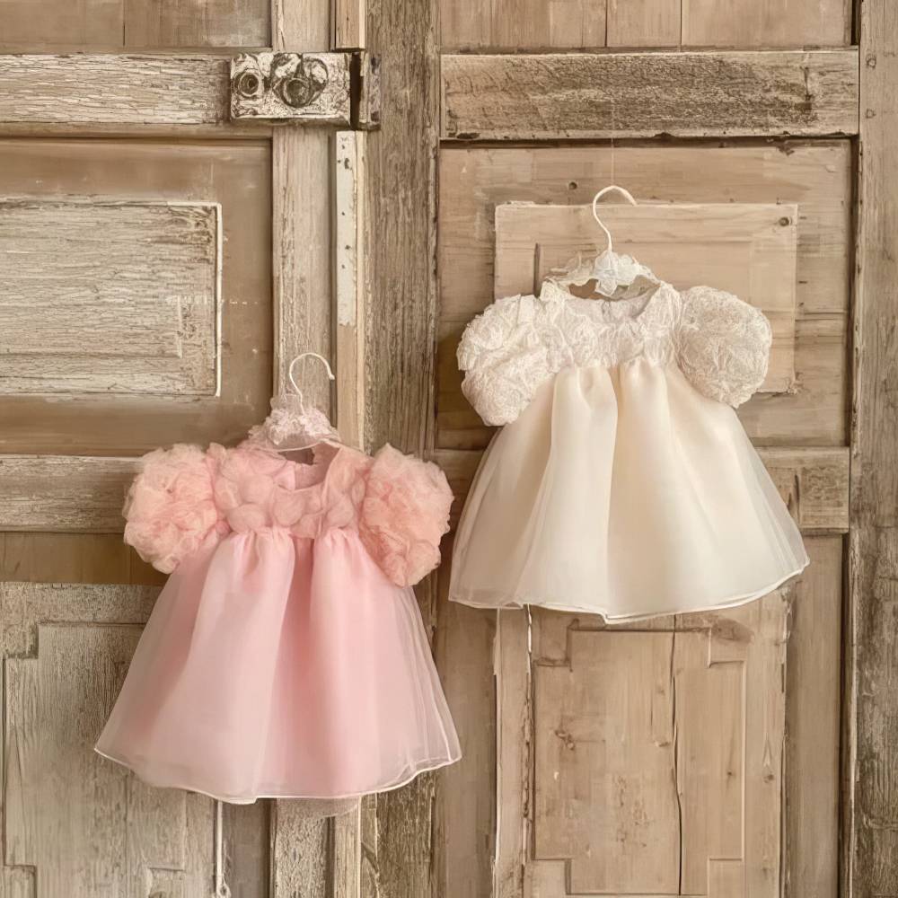 Robe Princesse Bébé Manches Bouffantes – Bérénice